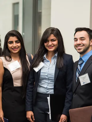 Drexel LeBow graduate students at a graduate internship event