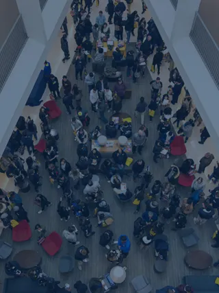 Crowd of Students From Above