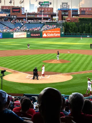 Sport Business students at a Phillies Game
