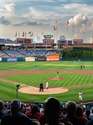 Sport Business students at a Phillies Game